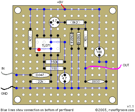 New Clipper perfboard layout